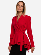 Піджак подовжений жіночий Made Of Emotion M529 2XL Red (5903068490385) - зображення 1