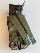 Підсумок для магазинів АК подвійний M-KET Піксель військовий штурмовий тримач на пояс розвантажувальну систему РПС на систему MOLLE з кнопками - зображення 5