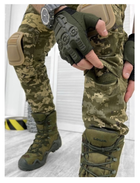 Штани військові з наколінниками TACTICAL COMBAT LOGOS Піксель S - зображення 2