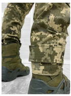 Штани військові з наколінниками TACTICAL COMBAT LOGOS Піксель S - зображення 4