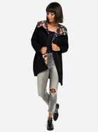 Bluza damska rozpinana streetwear długa BeWear B091 87100 L-XL Czarna (5903068418310) - obraz 3