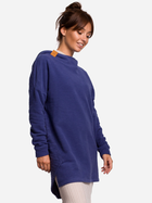 Bluza damska z kapturem oversize BeWear B176 137673 S-M Indigo (5903068485640) - obraz 1