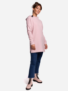 Bluza damska z kapturem oversize BeWear B176 137674 S-M Pudrowy Róż (5903068485671) - obraz 3