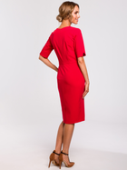 Sukienka ołówkowa damska z rozcięciem Made Of Emotion M455 2XL Czerwona (5903068454622) - obraz 2