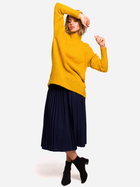 Sweter z golfem damski długi Made Of Emotion M468 S/M Żółty (5903068452079) - obraz 4