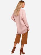 Sweter z golfem damski długi Made Of Emotion M468 L/XL Różowy (5903068452086) - obraz 4