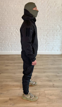 Тактичний осінній костюм SoftShell чорний для НГУ, ВСУ XL - зображення 3