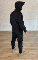 Тактический осенний костюм SoftShell черный для НГУ, ВСУ M - изображение 6