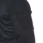 Сорочка чоловіча тактична бойова з довгим рукавом, футболка армійська для військових та армії ЗСУ, Чорний XL - зображення 3