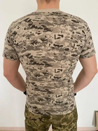 Футболка мужская тактическая армейская хлопковая с коротким рукавом для ВСУ, Пиксель XXL - изображение 2