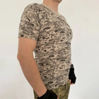 Футболка мужская тактическая армейская хлопковая с коротким рукавом для ВСУ, Пиксель 3XL - изображение 5