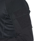 Сорочка чоловіча тактична бойова з довгим рукавом, футболка армійська для військових та армії ЗСУ, Чорний M - зображення 4