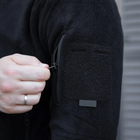 Флисовая теплая тактическая кофта для армии зсу, Армейская кофта черного цвета с карманами на молнии размер S - изображение 4