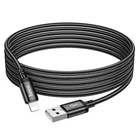 Кабель заряджання та передачі даних Hoco X91 Radiance charging USB to Lightning 3m, 2.4A black