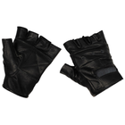 Безпалі шкіряні рукавички MFH «Deluxe» Black L - зображення 1