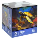 Пазлы Звери. Черепаха и океан, 300 деталей qbee QB500-009