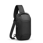 Рюкзак на одне плече Mark Ryden Mini Odyssey MR7116 з кодовим замком та USB-портом (Чорний)