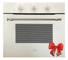 Духова шафа газова Luxor Qualität 60 GIO White Grill KUP конвектор, біле скло + набір для підключення пропан в подарунок, білий