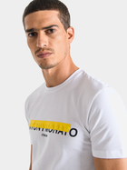 T-shirt męski bawełniany Antony Morato MMKS02056FA120001-1000 XL Biały (8052136167074) - obraz 3