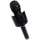 Bluetooth мікрофон-караоке WS-858 з динаміком (колонкою), слотом USB та FM тюнером чорний