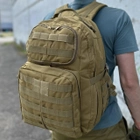 Тактичний рюкзак штурмовий Tactic міський туристичний рюкзак військовий 35 літрів Койот (A99-coyote) - зображення 1