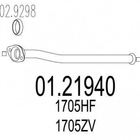 Труба глушника MTS 0121940 Peugeot 206 1705ZV, 1705HF