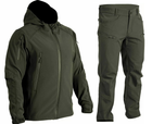 Тактичний чоловічий костюм Softshell Spartan демісезонний Olive - L (Kali) - зображення 1