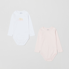 Набір дитячих боді для дівчинки 2 шт OVS 1831423 86 см Рожевий (8056781732182) - зображення 1