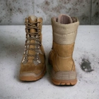 Берцы ботинки тактическая обувь теплые Зима до - 25 натуральная гидрофобная кожа Premium усиленная пятка и носок 44 - изображение 6