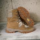 Берцы ботинки тактическая обувь теплые Зима до - 25 натуральная гидрофобная кожа Premium усиленная пятка и носок 41 - изображение 9