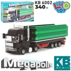 Конструктор машина с прицепом, 340 деталей KB 6002