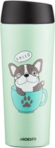Термокружка ARDESTO Coffee time Frenchie 450 мл Нержавеющая сталь Зеленый (AR2645DG)
