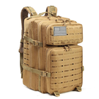 Рюкзак Lazer Big Coyote тактическая сумка для переноски вещей 40л (LB-Coyote) - изображение 1