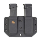 Паучер ATA-GEAR Double Pouch v.1 Glock 17/19/26/34 (правша/шульга) (Black) Єдиний - зображення 1