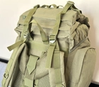 Туристический большой рюкзак Tactic походной военный рюкзак на 65 л тактический рюкзак Олива (ta65-olive) - изображение 7