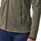 Куртка 5.11 Tactical жіноча флісова Women' Stratos Full Zip (Ranger Green) L - зображення 6
