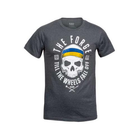 Футболка 5.11 Tactical THE FORGE UKRAINIAN FLAG TEE (лімітована серія) (Charcoal Heather) S - зображення 1