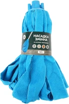 Насадка для швабры Eco Fabric из полосок микрофибры 160 г Синяя (EF-0160-MB)