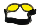 Защитные очки с уплотнителем Global Vision Eliminator Camo Forest (yellow), желтые в камуфлированной оправе - изображение 3