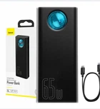 Повербанк портативное зарядное устройство Power Bank Baseus Amblight 30000 mAh premium 65W 6A с Led дисплеем и технологией QC3.0+PD3.0 Black
