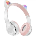Бездротові навушники "Котячі вушка" CatEar P47M з підсвіткою RGB Bluetooth MP3 плеєр Сірі