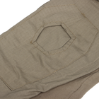 Тактическая рубашка Lesko A655 Sand Khaki 5XL убакс мужская хлопковая с отверстиями для налокотников - изображение 7
