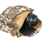 Рюкзак тактичний на одне плече AOKALI Outdoor A31 Sand Pixel - зображення 4
