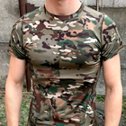 Футболка мужская Lesko A159 Camouflage CP 2XL короткий рукав - изображение 7
