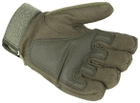 Тактические полнопалые перчатки армейские Tactic военные перчатки с защитой костяшек размер L цвет Олива (pp-olive-l) - изображение 2