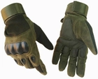 Тактичні повнопалі рукавички армійські Tactic військові рукавички із захистом кістячок розмір L колір Олива (pp-olive-l) - зображення 5