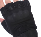 Тактичні безпальні рукавички армійські Tactic військові рукавички із захистом кістяшок розмір Л колір Чорний (oakley-black-L) - зображення 5