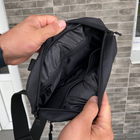 Тактичесая мужская черная сумка бананка нагрудная поясная Cube tactical - изображение 6