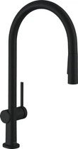 Смеситель кухонный HANSGROHE Talis M54 матовый черный 72800670 с выдвижным изливом 2jet