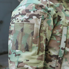 Тактична куртка "Шторм" Softshell мультикам на флісі розмір 58 (911) - зображення 11